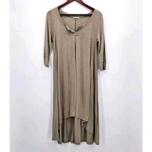 NWT Fresh Laundry High Low Midi Dress in Egg Shell size L‎